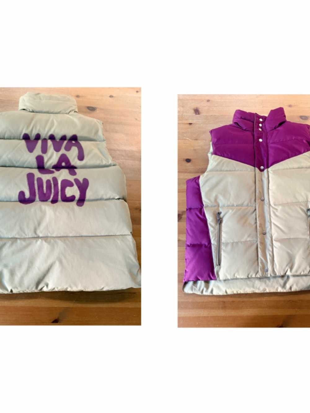 Vintage Y2K Juicy Couture reversible down puffer